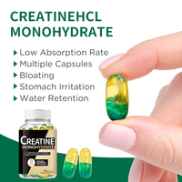 Cápsulas de gel blando de Monohidrato de Creatina de etiqueta privada para adultos tipo vitamina cápsulas de gel de creatina de aceite de pescado