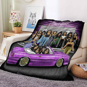 Manta Lil Homies Hip Hop Bro Lowrider Chicano Mexican West Coast, Decoración para Habitación, Manta de Franela para Sofá - Product Image 3