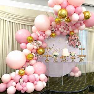 Kit de Arco de Globos de Látex Brillante para Fiestas de Cumpleaños, en Colores Rosa, Azul y Dorado, para Decoración de Bodas, Baby Showers, Navidad y Festivales - Product Image 2