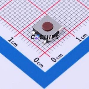 TS-1080S-A1B3-D2 Tactile Switch SMD Switch Single Pole Single Throw Round Button 2.5N Vertical Mount - Product Image 1