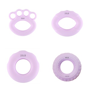 Premium Hoogwaardige Gladde Olie-Spray Feel Fitness Siliconen Materiaal <span class=keywords><strong>Yoga</strong></span> & Pilates 5-50lb Gewogen Ringen - Product Image 5