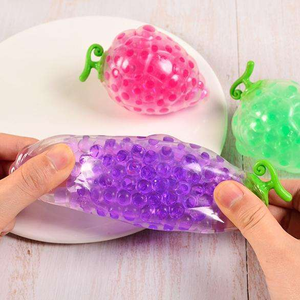 2025 Funny Hot Selling Water Beads Stress <b>Balls</b> Cute Strawberry TPR <b>Squeeze</b> Fidget Toys for Children Antistress - Product Image 5