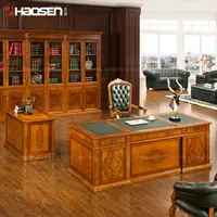 High Gloss Wooden CEO Executive Office Desks