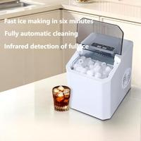 Machine à glaçons électrique en plastique avec entrée d'eau en bouteille pour usage domestique et commercial