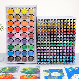 Rotating Paint Storage Rack 72 Hole Large Capacity Desktop Marker Organizer Multi Compartment <b>Pen</b> Holder Display Stand - Product Image 1