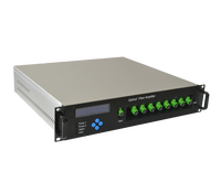 Amplificateur EDFA WDM 8 ports, montage en rack 1U, 23 dBm, haute puissance, 30 W, réception minimale pour les réseaux FTTH CATV