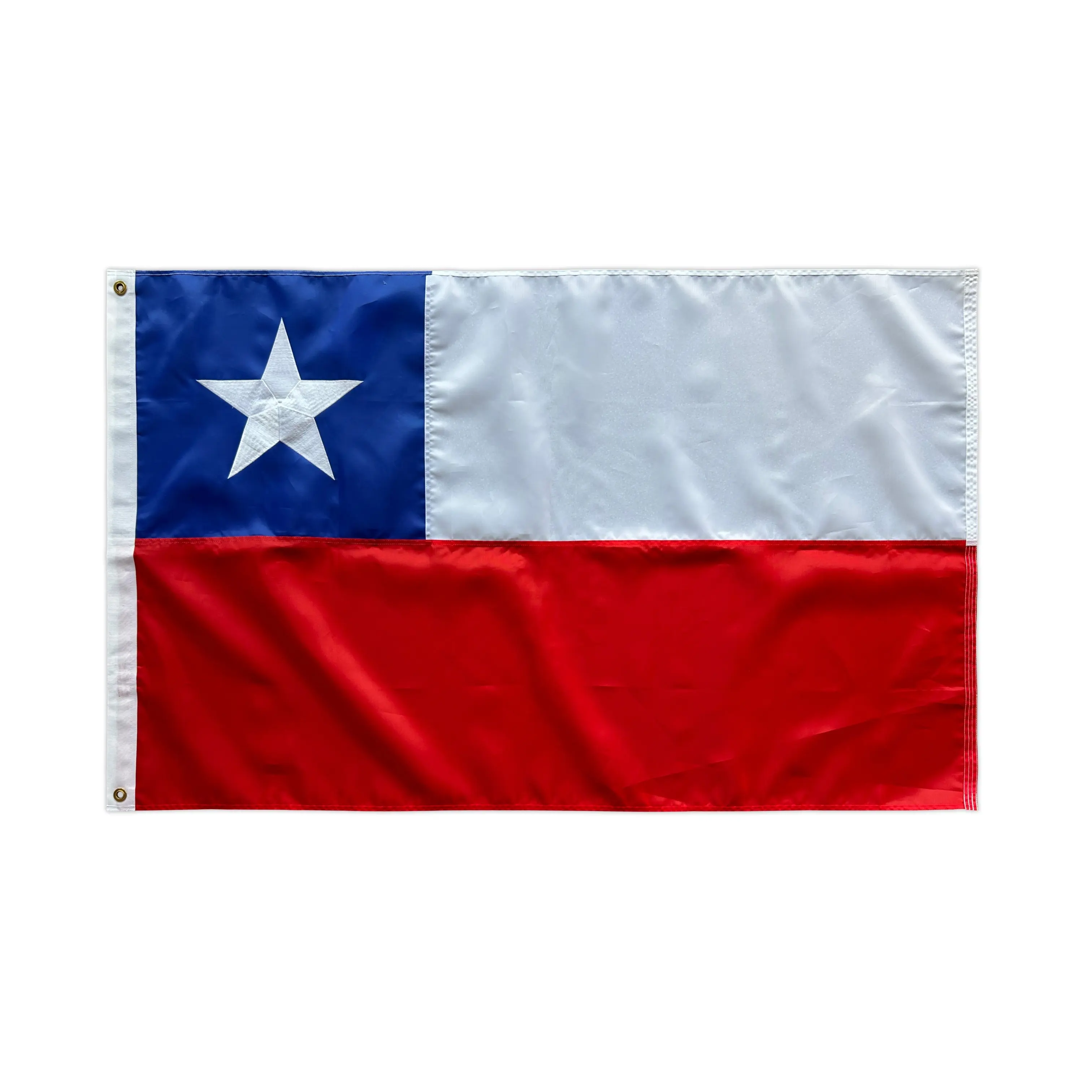 Sang trọng thực hiện thêu chilean cờ với Brass grommets không thấm nước UV kháng thêu cờ của Chile