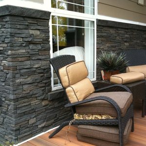 Leve 3D Geométrica Artificial Cogumelo Pedra Painel De Parede Moderno Impermeável PU Faux <span class=keywords><strong>Stone</strong></span> Painéis para Exterior Decorativo - Product Image 4