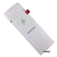 Untuk LT-TR WH57 Sensor Deteksi Petir Nirkabel Plastik, Detektor Guntur, Stasiun Cuaca, Bertenaga Baterai, IP44