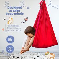 Therapie-schommel voor kinderen met speciale behoeften (inclusief hardware) Binnen, verstelbaar, luchtyoga, kinderen, autisme, ADHD, sensorische integratie