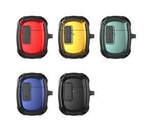 Interrupteur étui de protection pour écouteurs pour Google <span class=keywords><strong>Pixel</strong></span> Buds un étui Silicone armure couverture antichoc + porte-clés - Product Image 5