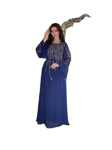 Eid Mubarak <span class=keywords><strong>Djellaba</strong></span> Diamonds Abaya Dubai Kaftan Robe de Soirée Musulmane pour Femme Abbayas Jalabiya Femme Robe Vêtements Islamiques Caftan Gown - Product Image 4