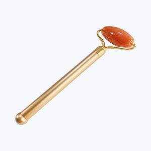 Rouleau de jade en aventurine rouge à prix de gros pour le massage du visage, anti-âge, réduction des rides, amincissant - Product Image 1