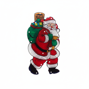 17,5 \ "LED Santa Claus Decoración navideña con luz 24PCS/CS Decoraciones navideñas - Product Image 2