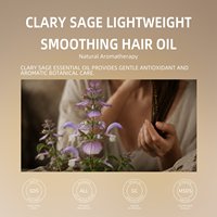 Minyak Perawatan Rambut Natural Clary Sage, Memperbaiki & Menutrisi Rambut Kering & Rusak, Aromaterapi Perawatan Rambut 100ml, Pasokan Grosir