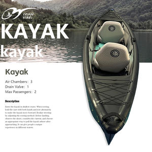 <span class=keywords><strong>Kayak</strong></span> gonflable à coque dure à deux sections avec sac en PVC pour la <span class=keywords><strong>pêche</strong></span> en lac <span class=keywords><strong>Kayak</strong></span> <span class=keywords><strong>de</strong></span> 4m <span class=keywords><strong>de</strong></span> long pour 2 personnes - Product Image 5