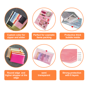 Sac d'expédition antistatique épaissi avec fermeture éclair, réutilisable, résistant à l'humidité pour articles fragiles, cosmétiques, livres, <span class=keywords><strong>livraison</strong></span> - Product Image 5