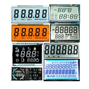 Fornitore diretto di fabbrica OEM personalizza realizzato 6 cifre TN Segment Digital Electric Energy Meter Display LCD personalizzato per misuratore di potenza