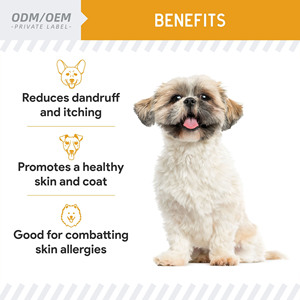 Huile de saumon norvégienne naturelle OEM/ODM pour chiens et chats, oméga-3 DHA, soutien de la peau et du pelage, fourrure saine, soulagement des démangeaisons, sans soins de santé - Product Image 3