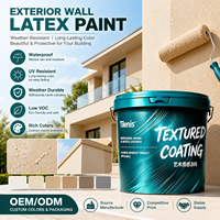 Peinture murale extérieure au latex, revêtement imperméable résistant aux intempéries pour façade de bâtiment, fabricant OEM