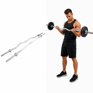 <span class=keywords><strong>Barre</strong></span> EZ Curl pour l'entraînement des <span class=keywords><strong>biceps</strong></span> et des triceps, <span class=keywords><strong>barre</strong></span> de musculation en acier massif <span class=keywords><strong>avec</strong></span> double écrou de sécurité, compatible <span class=keywords><strong>avec</strong></span> les plaques de poids de 25 mm et 28 mm - Product Image 1