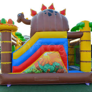 <span class=keywords><strong>Le</strong></span> château plein d'entrain des enfants gonflables de maison de rebond de parc à thème de PVC commercial <span class=keywords><strong>dans</strong></span> la conception de dinosaure - Product Image 4