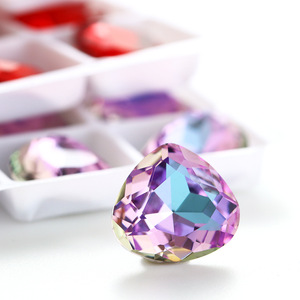 Стразы Selina Crystal <span class=keywords><strong>K9</strong></span> в форме толстого персикового сердца, стеклянные камни для аксессуаров для одежды, головных уборов и вечерних сумок, для DIY-дизайна ногтей - Product Image 5