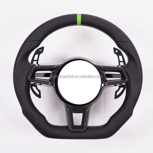 Volante de Cuero de Color <span class=keywords><strong>Clásico</strong></span> para Automóviles Porsche Panamera, Macan, Cayenne, 918, 911, 718, 970, 971, 958, Accesorios Automotrices - Product Image 1