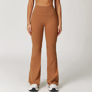 Pantaloni Yoga Donna Effetto Nudo a Zampa Larga, Pantaloni Slim a Campana per Corsa Outdoor, Palestra, Allenamento Casual, Stile 2020 - Product Image 3