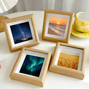 Marcos de Fotos de <span class=keywords><strong>Madera</strong></span> Ecológicos y Duraderos para Colgar en la <span class=keywords><strong>Pared</strong></span>, con Logotipo Personalizado, para Exhibición de Arte, Novedad 2026 - Product Image 1