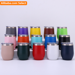 Custom 350ml Unique Double Wall Stainless Steel Thermal Coffee Tumbler Mug 12oz Custom Logo White Wine Tumbler Bottle With Lid - Product Image 3