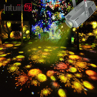 Projecteur Gobo à ondulation haute puissance 200W, étanche, pour l'extérieur, effet de drapeau flottant, imageur, lumière HD