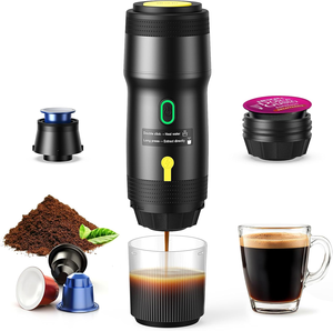 เครื่องชงกาแฟเอสเพรสโซแบบพกพาขนาดเดินทาง ชาร์จไร้สายได้ พร้อมระบบทำความร้อนในตัว ใช้ได้กับแคปซูลหลายแบบ เหมาะสำหรับรถยนต์และการตั้งแคมป์ - Product Image 1