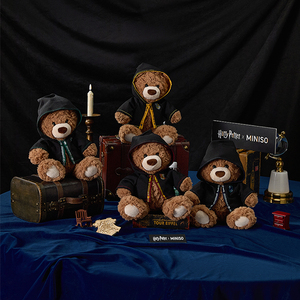 Peluche Personalizado de la Serie Harry Potter de <span class=keywords><strong>MINISO</strong></span> No. 10 Peluches Coleccionables de Osos Gifford con Temática de Ravenclaw - Product Image 1