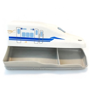 Tùy Chỉnh 3D Nhựa Xe Hình Dạng Hộp Ăn Trưa 32 Oz Nhật Bản Shinkansen Container Thực Phẩm Cookie Snack Hộp Bỏng Ngô Xe Với Nắp - Product Image 2