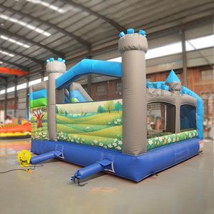 Château gonflable avec toboggan, structure gonflable pour usage commercial, structure gonflable en PVC avec toboggan pour enfants - Product Image 3