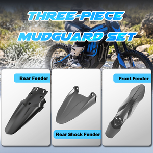Juego de Guardabarros Delantero y Trasero para Motocicleta, Protector de Guardabarros para Talaria MX4 Dirt Bike, Plástico, Ajuste Universal - Product Image 5