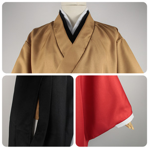 Kimono de cosplay Demon Blade Yoriichi Tsugikuni, costume rouge et noir, tenue de jeu de rôle anime, uniforme de style urbain automne 2023 - Product Image 3