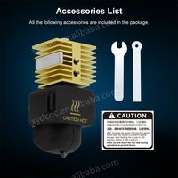 Kit de Hotend A1 Mini con Boquilla de Acero Endurecido de 0.2, 0.4, 0.6 y 0.8 mm para Bambu Lab A1 y A1 Mini