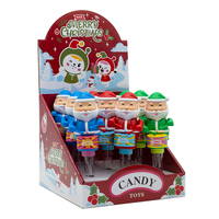 Bonbons et friandises de Noël Halal en forme de tambour de Père Noël, bonbons durs ovales aux fruits pour enfants, vente en gros