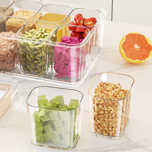 Portable Spice Storage Box Food Grade With Compartments Clip On Lid For Kitchen Travel Use Rectangle Shape Moisture Proof - Product Image 4