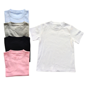 Camiseta Lisa de Poliéster para Sublimación para Niños, Camiseta Blanca para Niños - Product Image 5