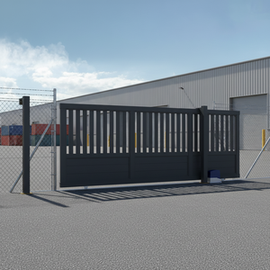 Portão Deslizante de Alumínio e Ferro Personalizado, Material de Aço Resistente a Furacões, para Pátios de Vilas e Estilo Europeu Francês - Product Image 2