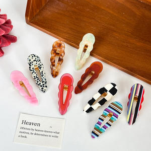 Jepit Rambut Gadis Gaya Korea Elegan Multi Warna Manis Model Duckbill dari Asetat - Product Image 2