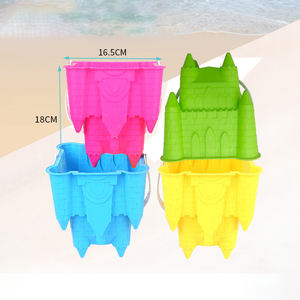 Sandcastle molde de areia, colorido, molde de plástico, brinquedos, castelo, praia, balde, crianças - Product Image 2