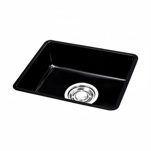[BAEKJO] ÉVIER EN ÉMAIL 540 NOIR, surface élégante en émail, conçue pour une cuisine moderne raffinée et haut de gamme - Product Image 2