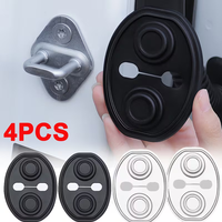 Couvre-serrure de porte de voiture en silicone, protection silencieuse, absorption des chocs, réduction du bruit, anti-poussière, anti-rouille, couvre-boucle de verrouillage de porte de voiture