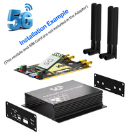 Módulo NGFF (M.2) 4G/5G, Adaptador USB 3.0, Ranura para Tarjeta SIM, 4 Antenas, Carcasa de Aluminio de 30x42/52mm, Expansión de Red con Alimentación Tipo-C