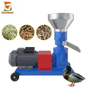 High Quality Customized 40-600kg/h Animal Dry Wet Chicken Rabbit Duck Rabbit Granule Powder Feed Fodder Pellet Making Machine