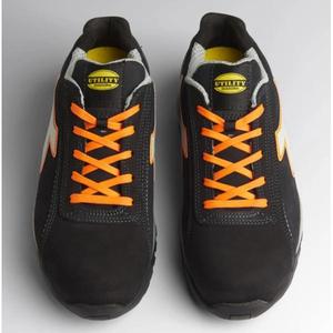 DIADORA UTILITY - 701.177664-C9545/39 Chaussures de sécurité basses marine foncé/orange fluo en soie nubuck déperlante S3 HRO SRC - Product Image 2